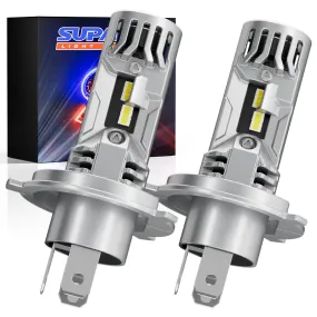 1 Pair H4/9003 LED Headlight Bulb with Fan 60W 12000 Lumens Cool White