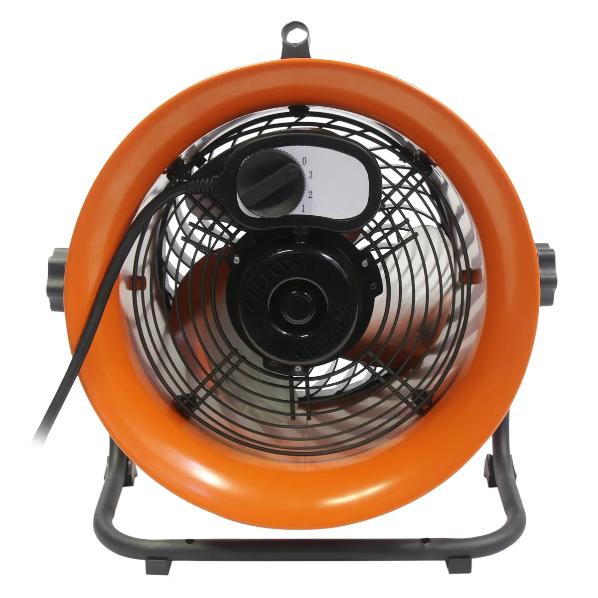 10 In. 3-Speed Tilting High Velocity Floor Fan with Steel Shroud