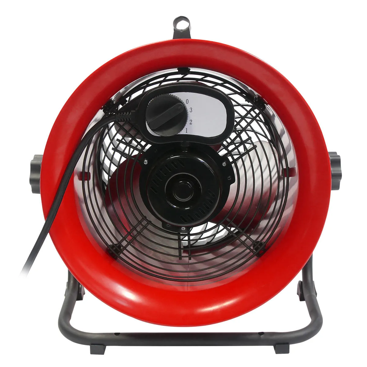 10 In. 3-Speed Tilting High Velocity Floor Fan with Steel Shroud