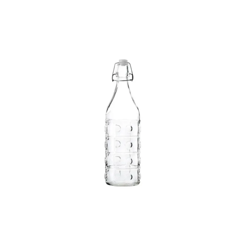 1000Ml Beverage Glass Storage Bottle Flip Top