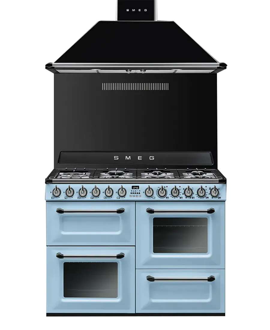 110cm Victoria Traditional Dual Fuel Range Cooker | Pastel Blue