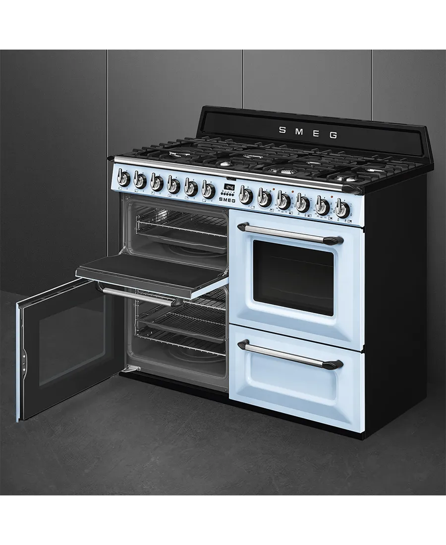 110cm Victoria Traditional Dual Fuel Range Cooker | Pastel Blue