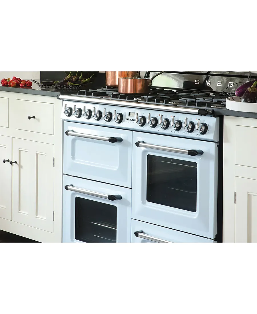 110cm Victoria Traditional Dual Fuel Range Cooker | Pastel Blue