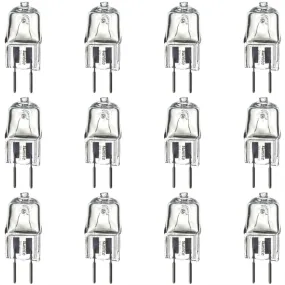 12 Pack Sunlite 20 Watt, Single Ended T3.5, GY6.35 Bi-Pin Base, Clear