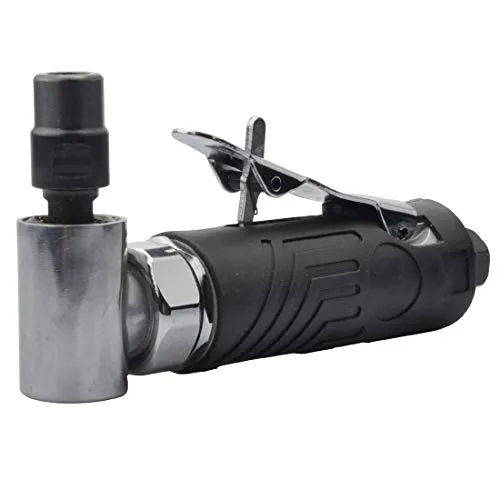 1/4-Inches angle air die grinder with rubber sleeve, mini air angle die grinder, pneumatic angle die grinder, 90 degree angled air die grinder, edge