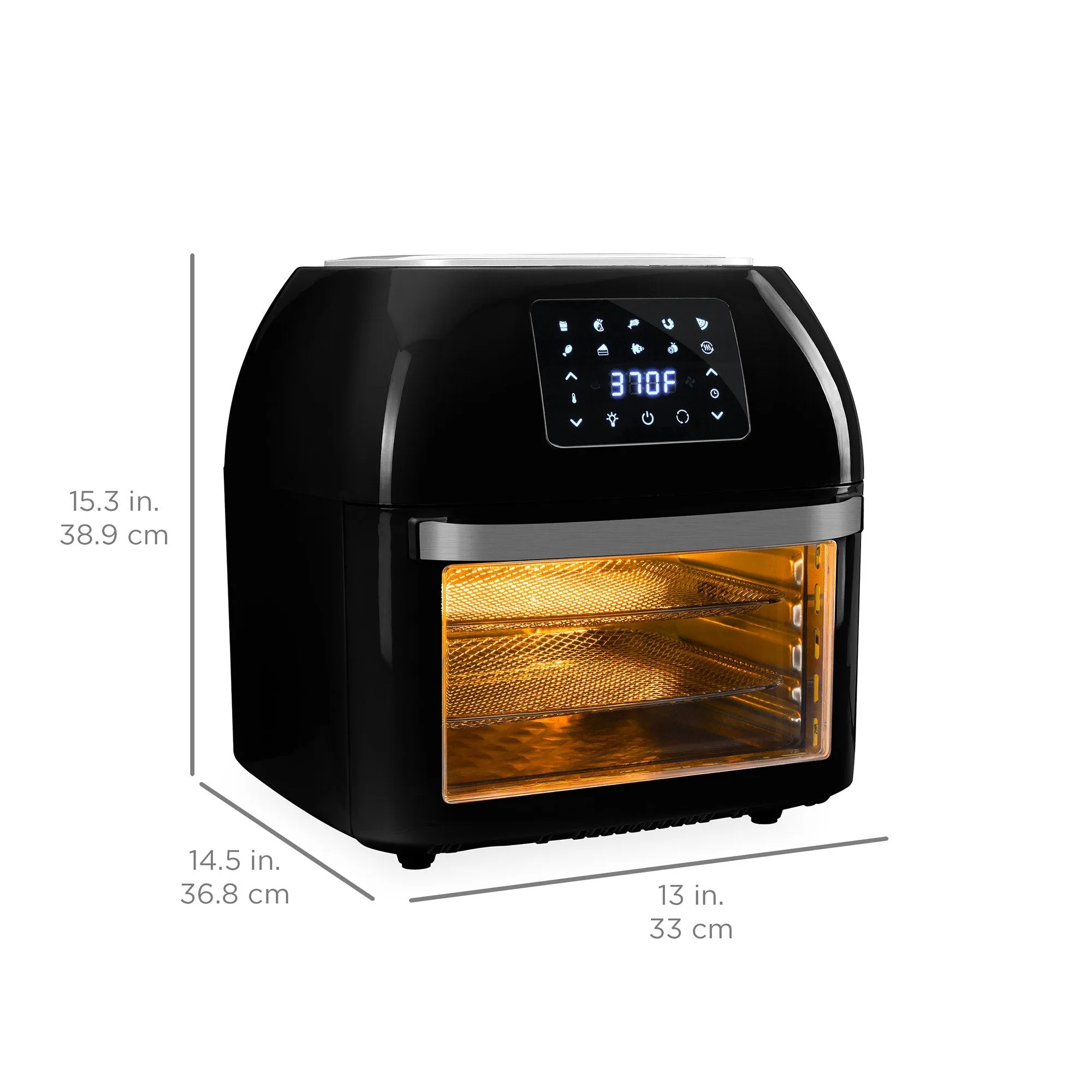 16.9qt 1800W 10-in-1 XXXL Air Fryer Countertop Oven, Rotisserie, Dehydrator