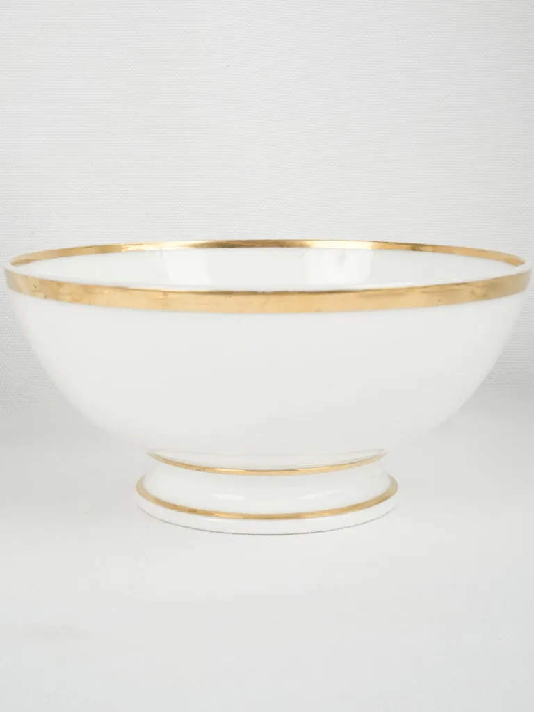 19th century Parisian porcelain dessert service - white & gold