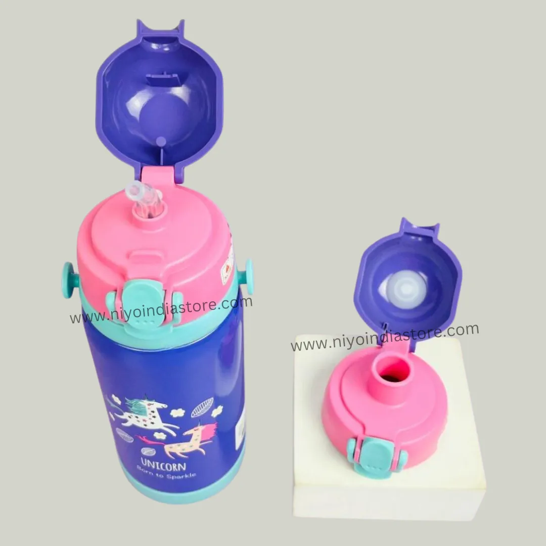 2 IN 1 INSULATED RAINBOW VACUUM BOTTLE - Double Lid