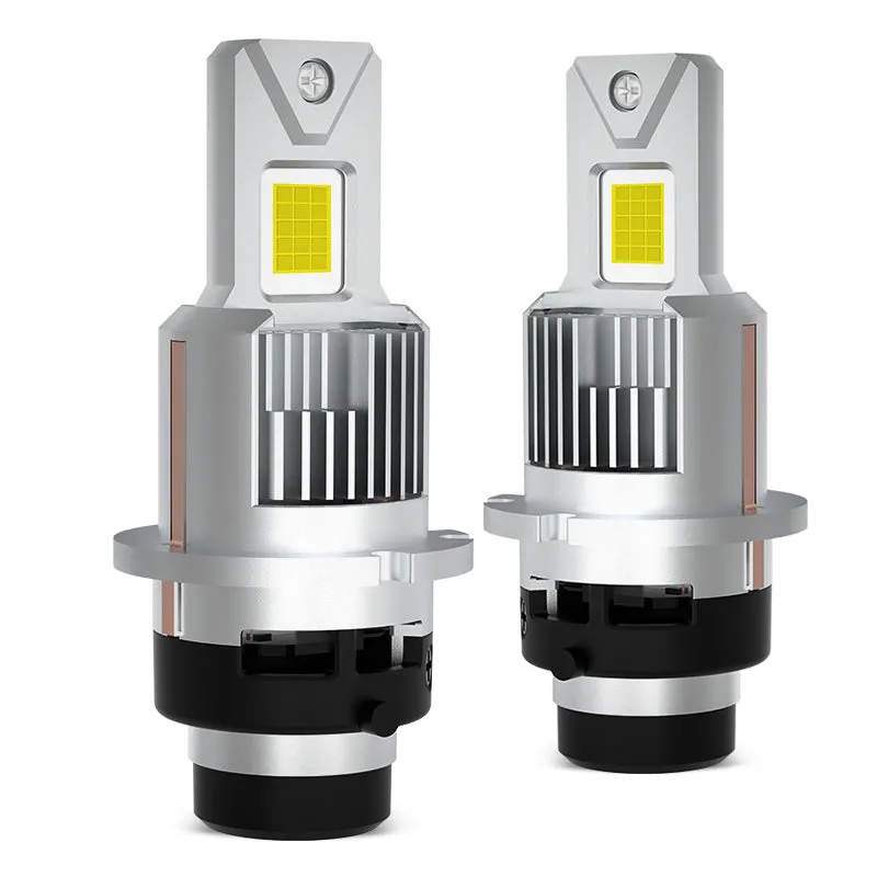 2 PCs D4S/D4R LED Headlight Bulbs with fan 70W 22000LM 6500K