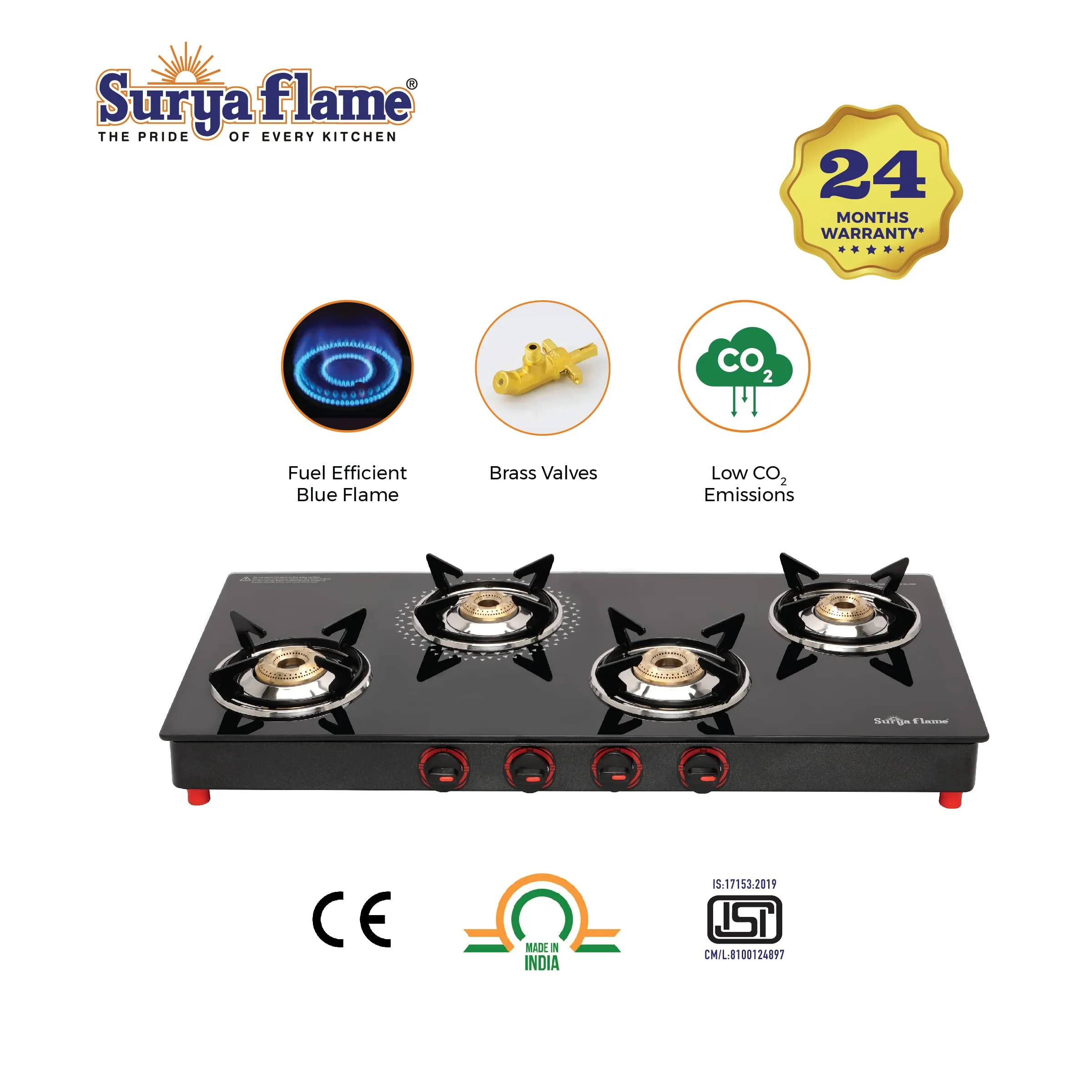 2 SF LPG STOVE 4B SMART MS NA