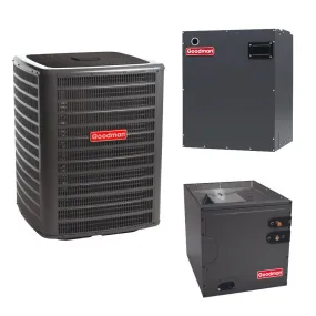 4 Ton 15.2 SEER2 Goodman Upflow/Downflow Air Conditioner System with Models GLXS4BA4810, CAPTA6030C3, MBVB16CP1X00