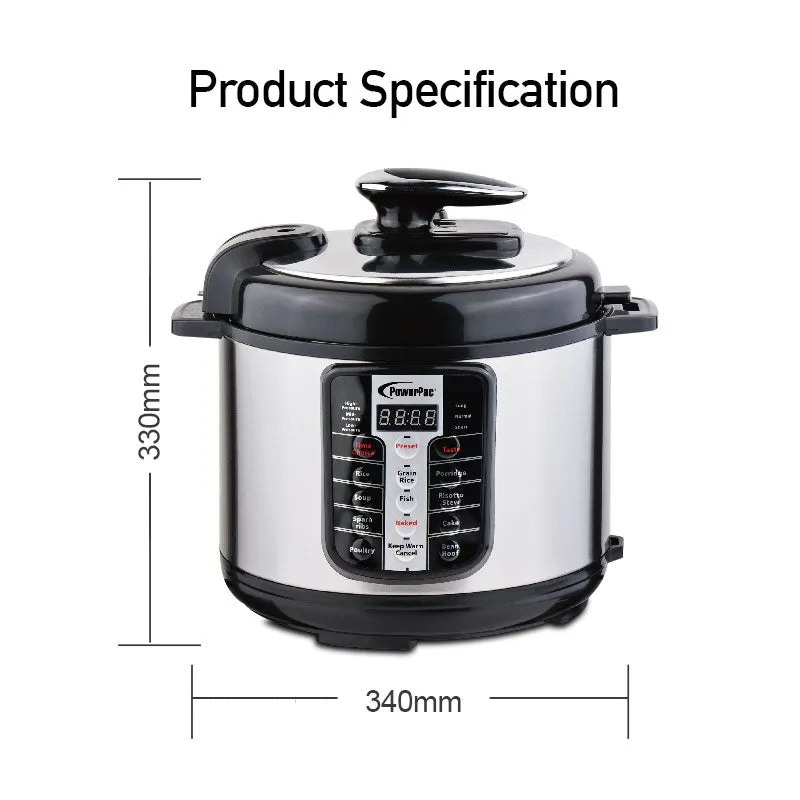 6L Electric Pressure Cooker 6.0L (PPC611)