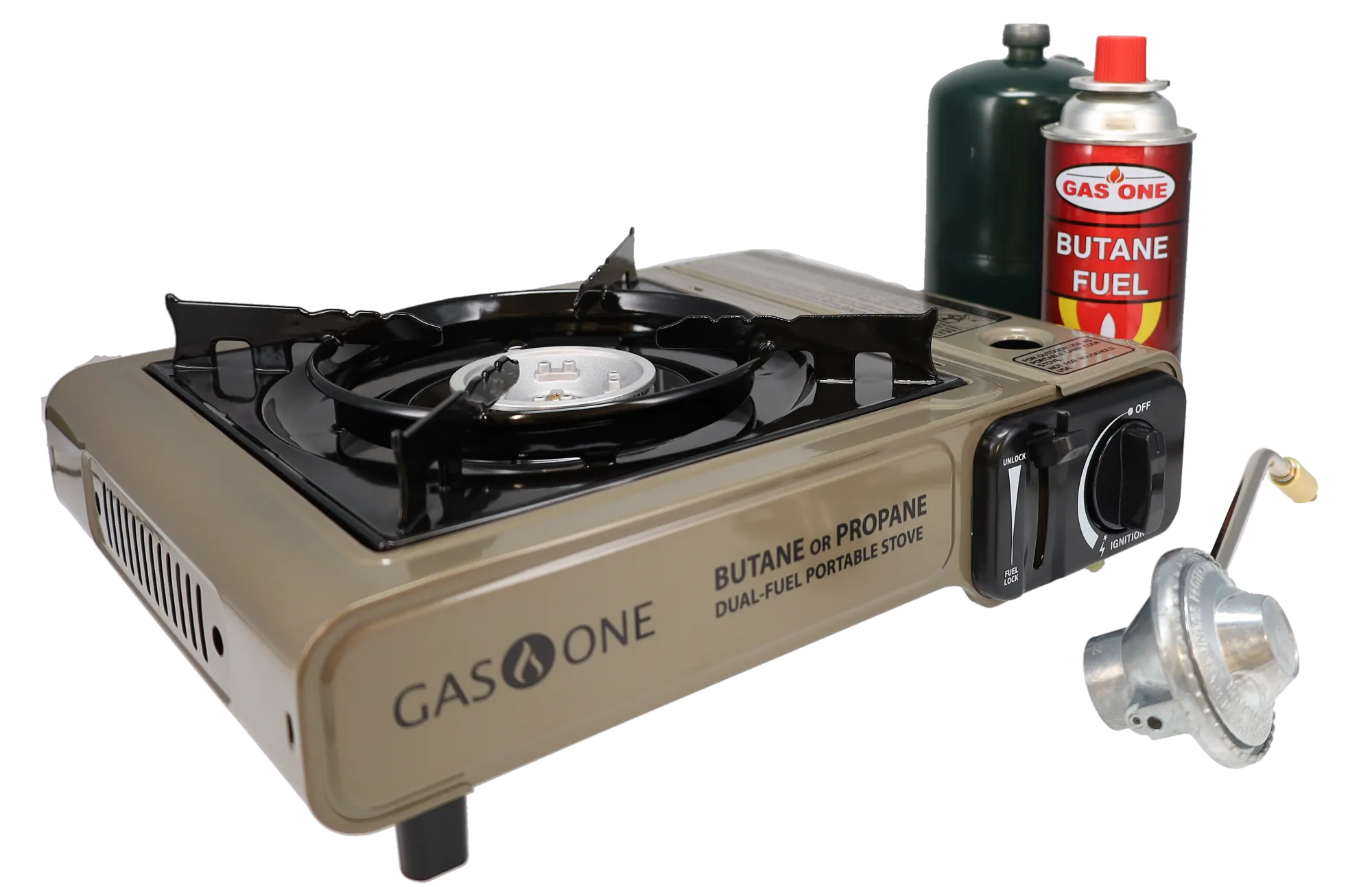 8,000 BTU PORTABLE DUAL FUEL CAMP STOVE