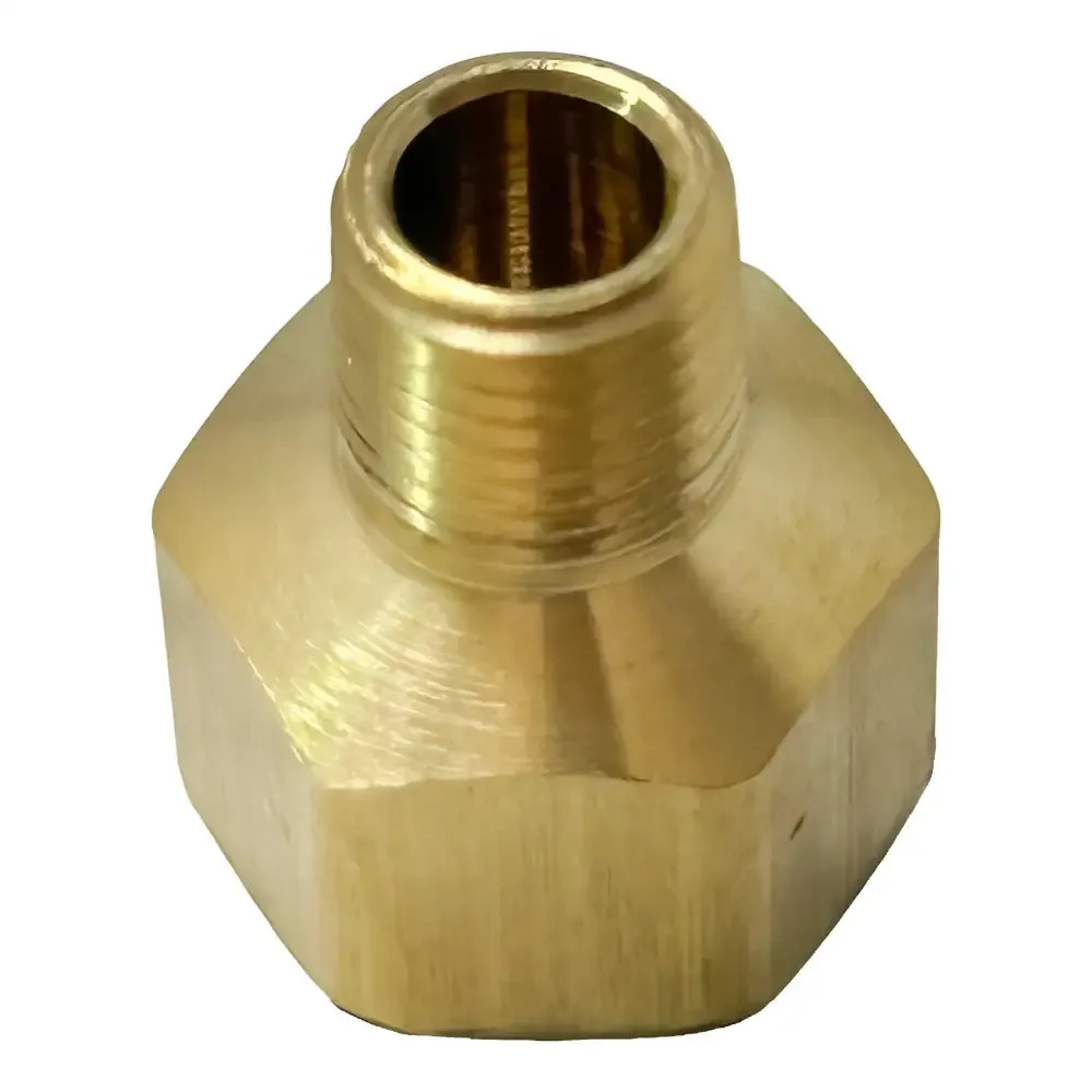 AA Brass Air Hose Reducer, 1/2" Female to 1/4" Male - 45-4734