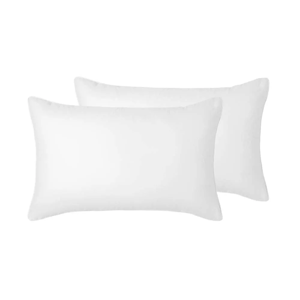 Accessorize Hotel Deluxe Cotton Piped Pillowcase  - WHITE