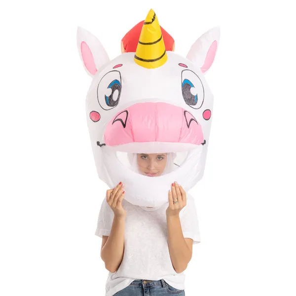 Adult Unicorn Bobble Head Inflatable Costume | 1 ct