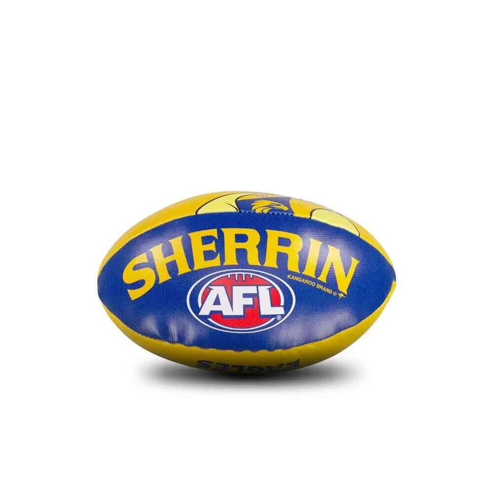 AFL Mini Supporter Sponge Football - West Coast Eagles - Ball