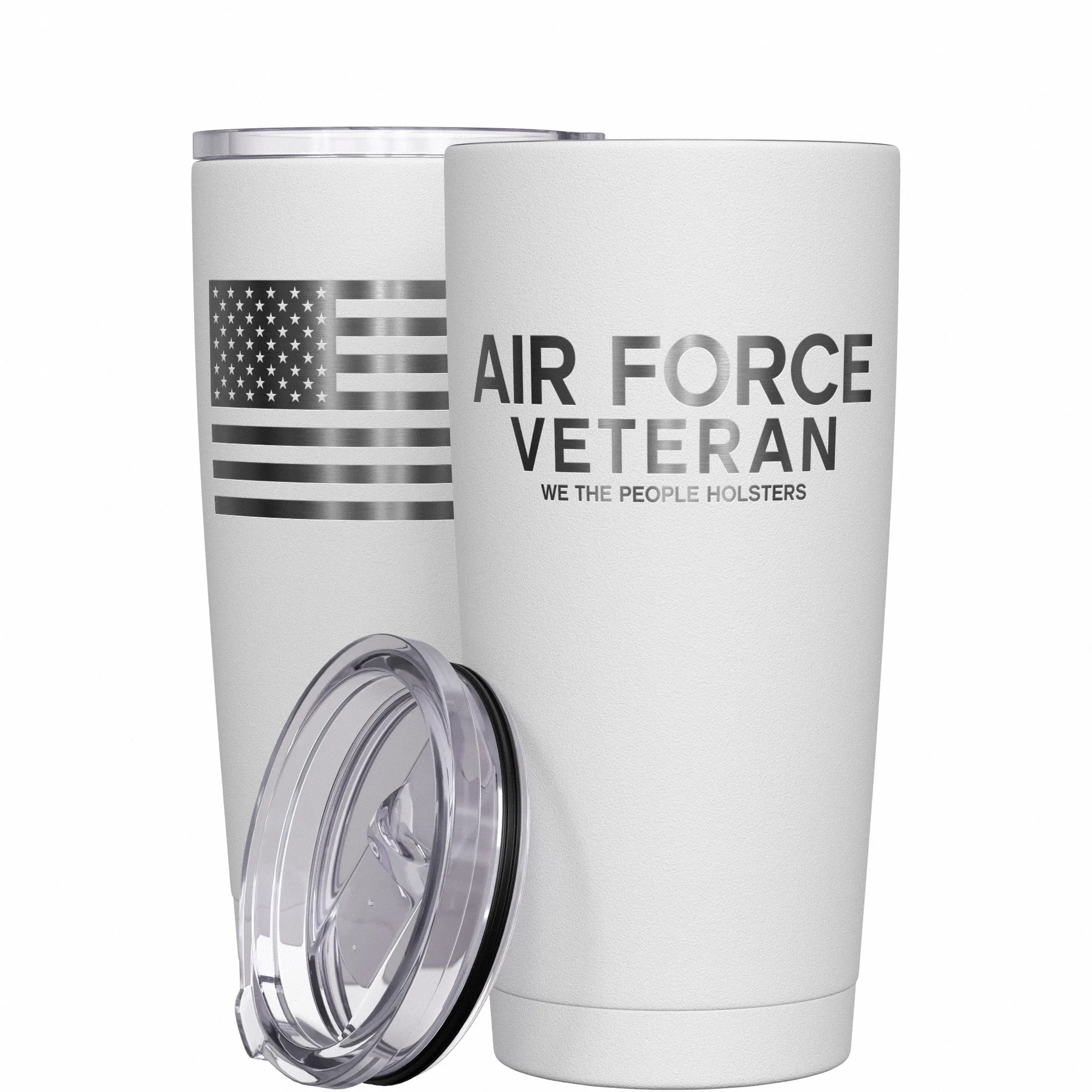 Air Force Vet   American Flag Stainless Steel Tumbler