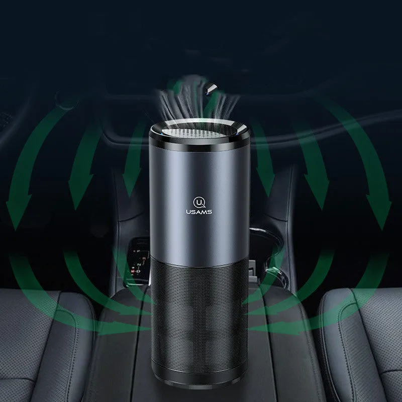 Air Purifier Ionizer Negative Ion Aluminum Alloy Car Air Freshener Activated Carbon Formaldehyde