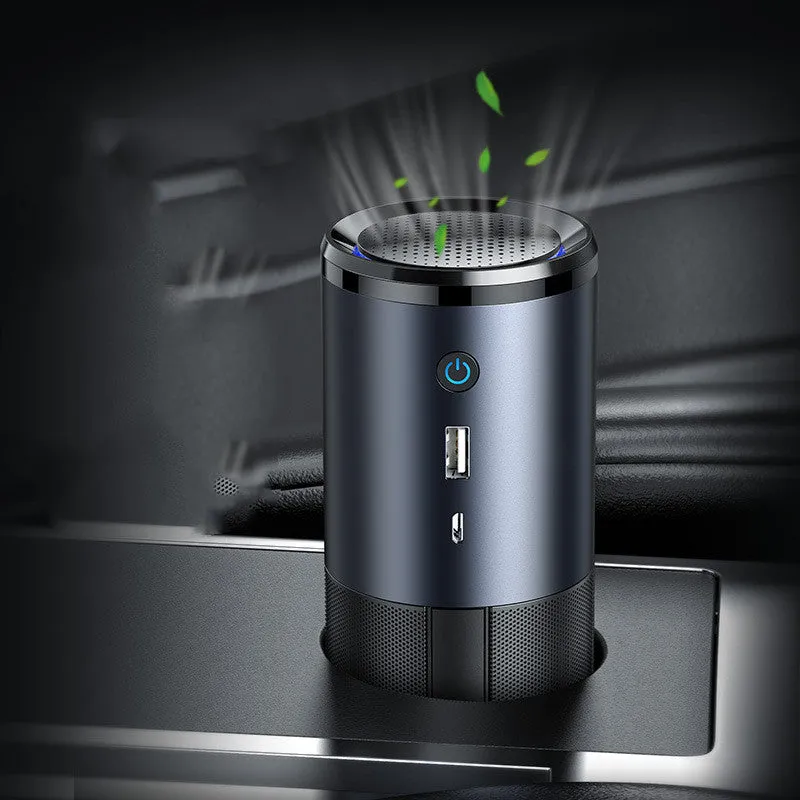 Air Purifier Ionizer Negative Ion Aluminum Alloy Car Air Freshener Activated Carbon Formaldehyde