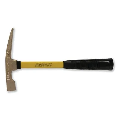 Ampco Safety Tools H10FG 1.75 LB. BRICKLAYERS HAMMER W/FBG. HANDLE