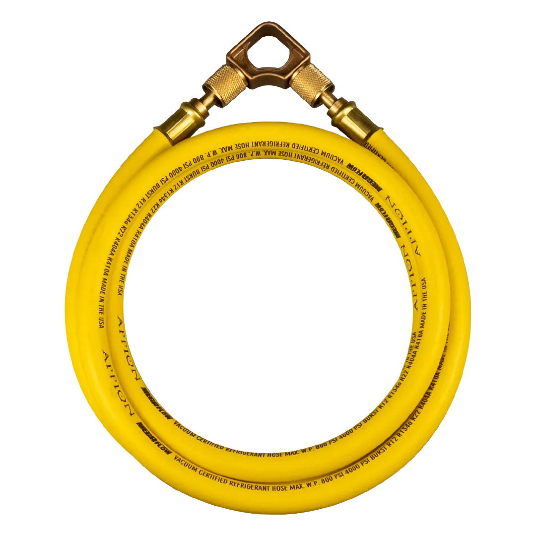 Appion MH380006AAY MegaFlow 3/8in Recovery Hose - 6 ft (1/4FL to 1/4FL) Yellow