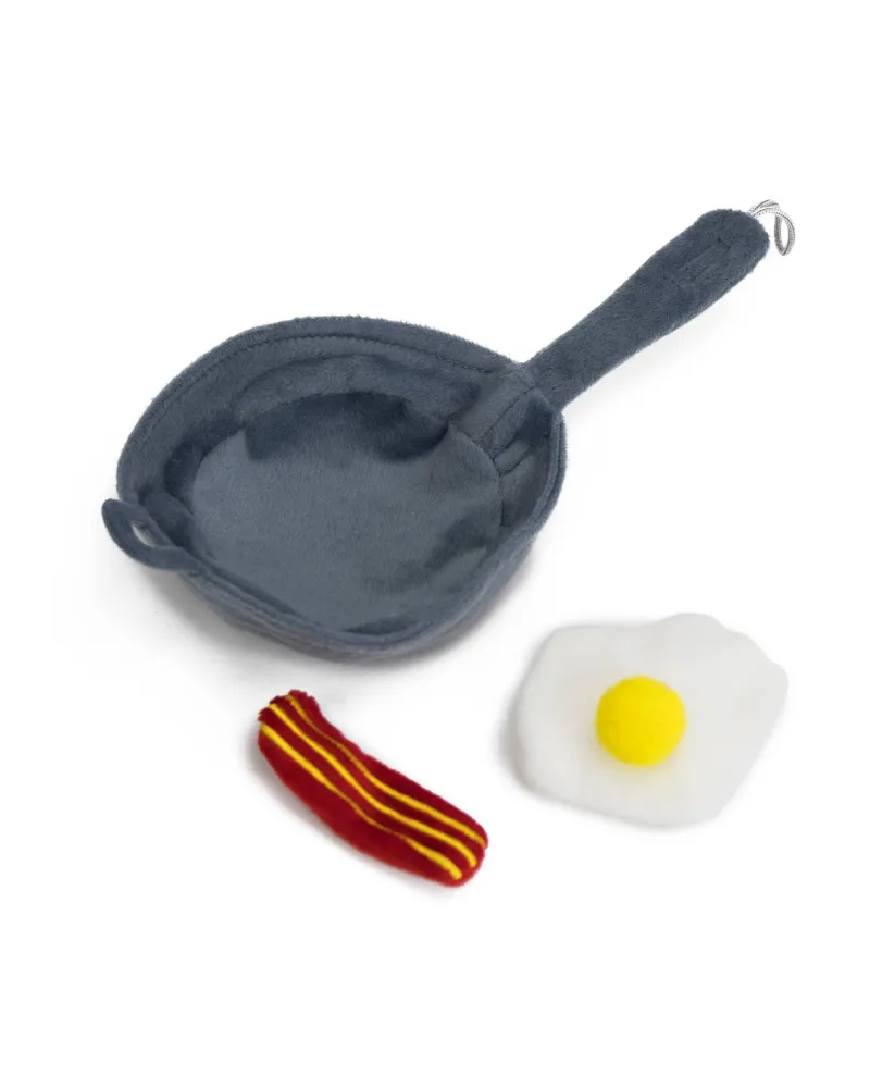 Bacon & Eggs Cat Toy Set