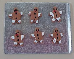 Baking Tray of Gingerbread Men