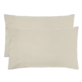 Bambury Temple Organic Cotton Pebble Pillowcase Pair