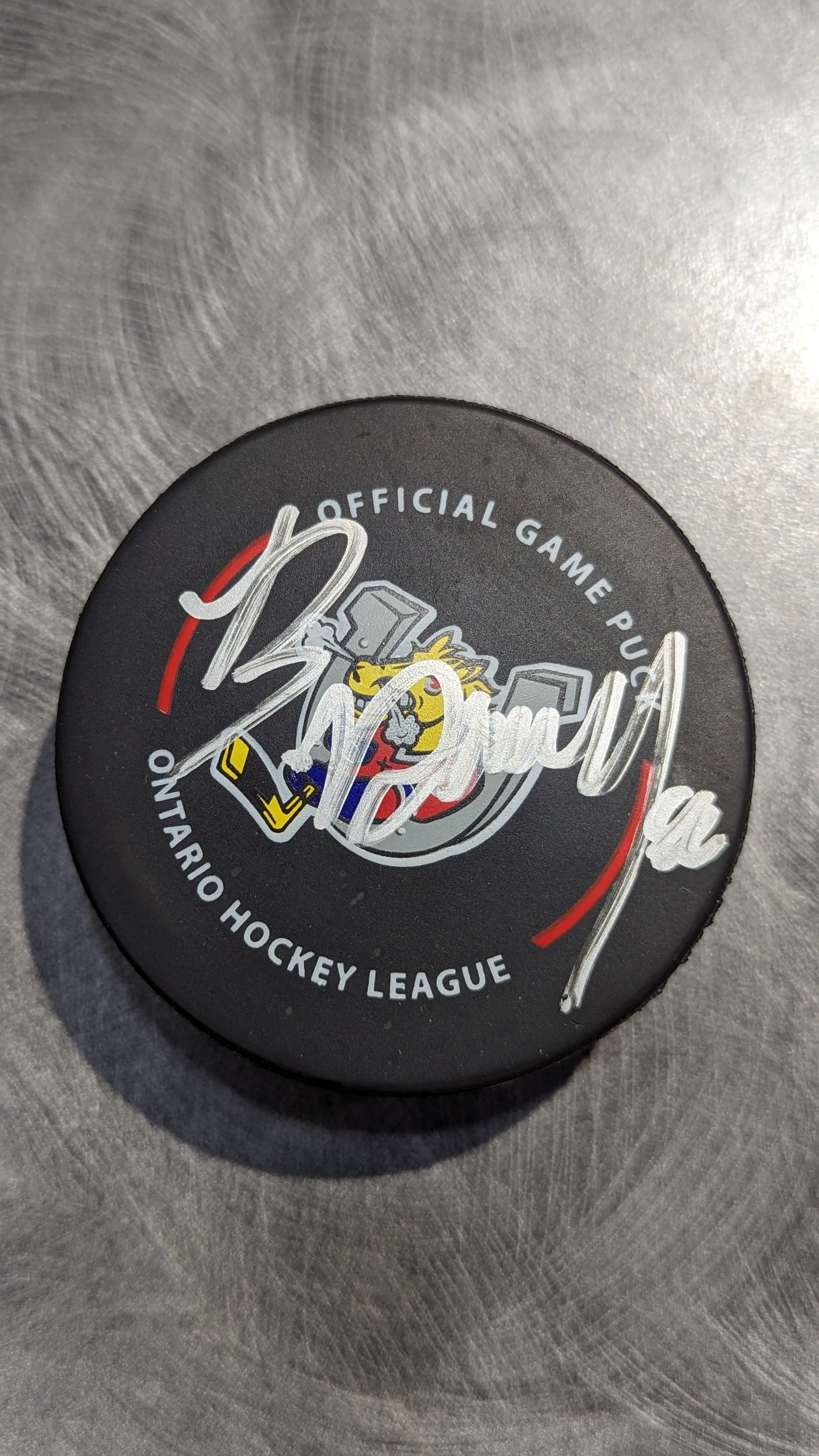 Beau Akey Autographed Puck