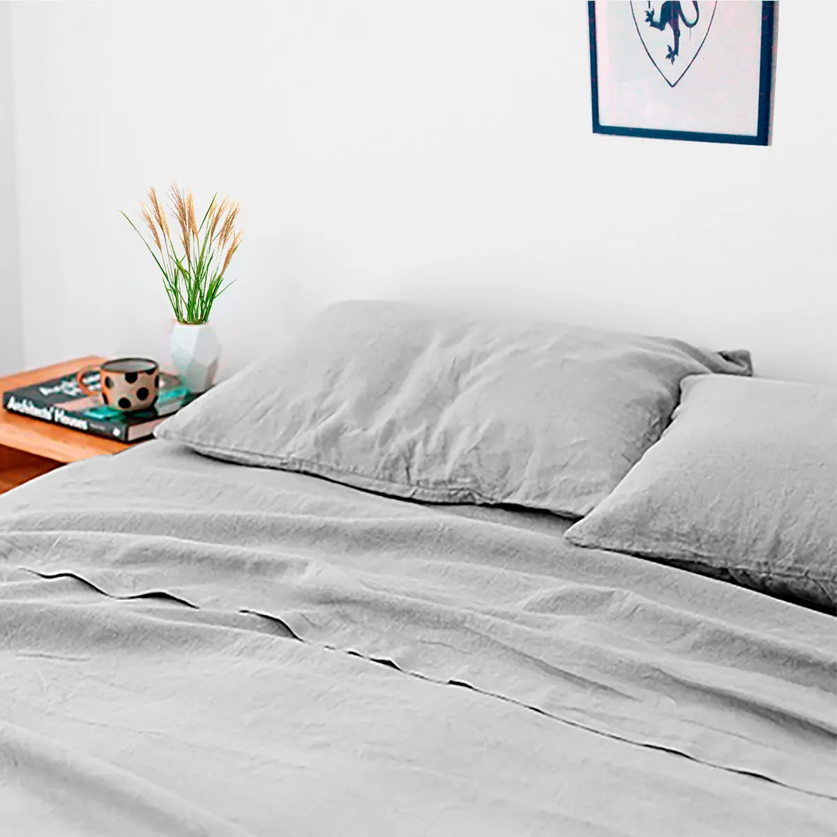 Bed linen 100% Hemp | Scandinavian Single or Double | White or Natural Grey