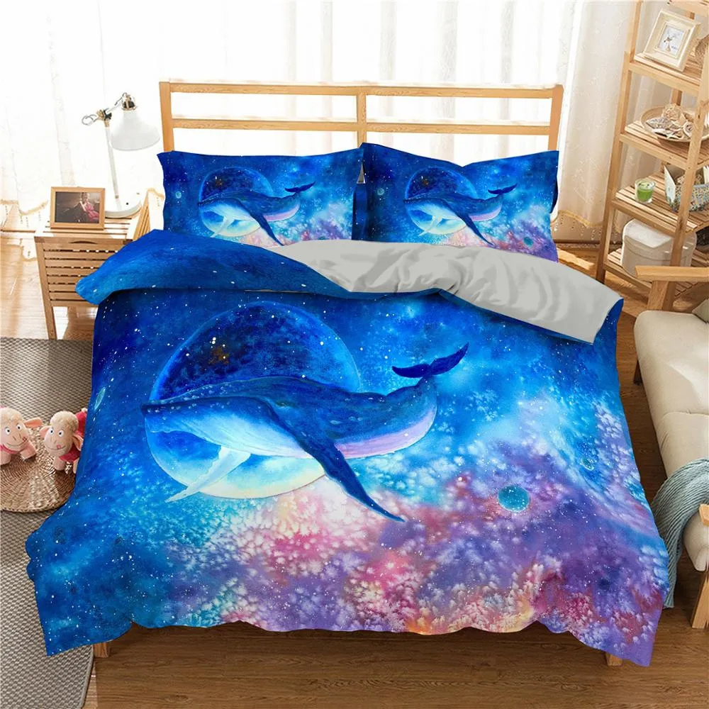 Bedding Sheet: Whale Pattern