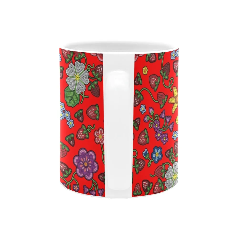 Berry Pop Fire White Mug(11OZ)