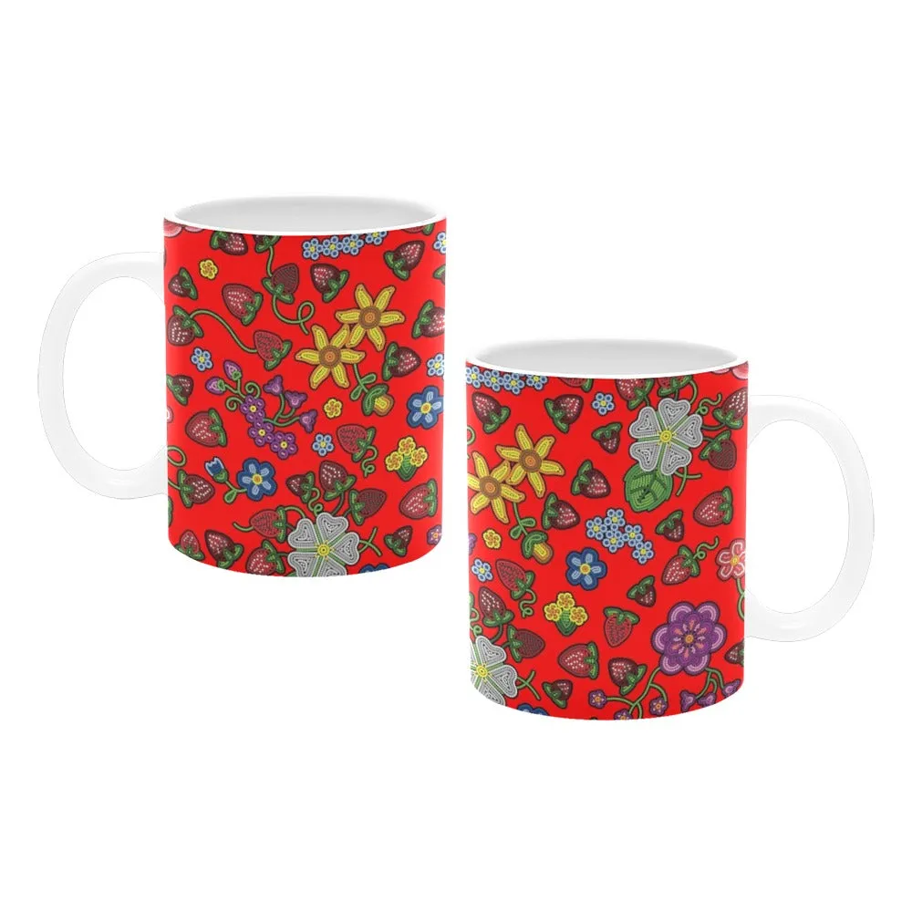 Berry Pop Fire White Mug(11OZ)