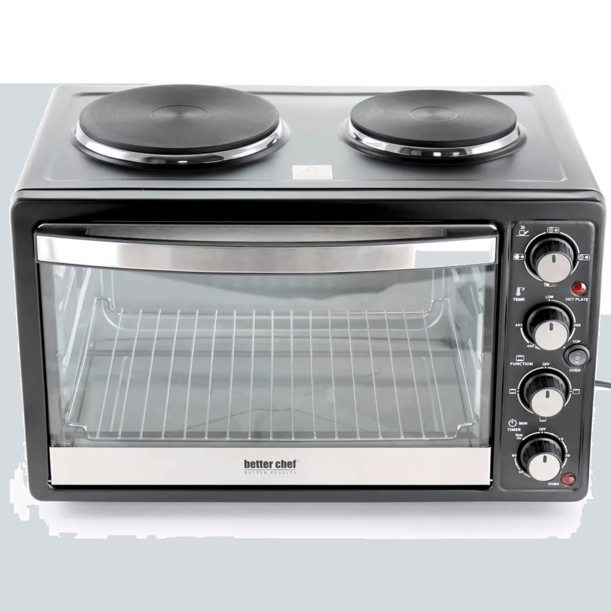 Better Chef Central XL Toaster Oven Broiler with Dual Element Solid