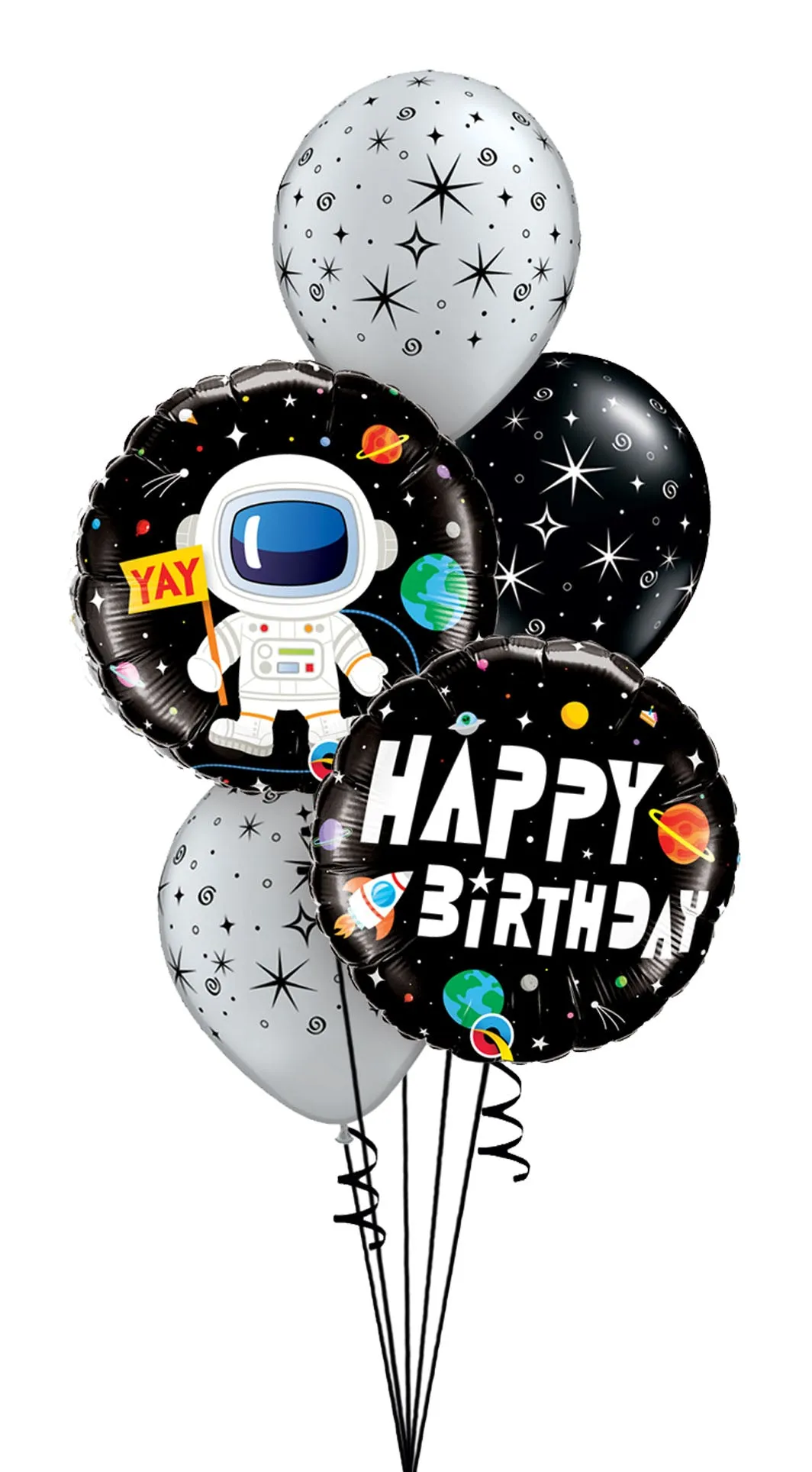 Birthday Astronaut Birthday Sparkles  With Balloon weight