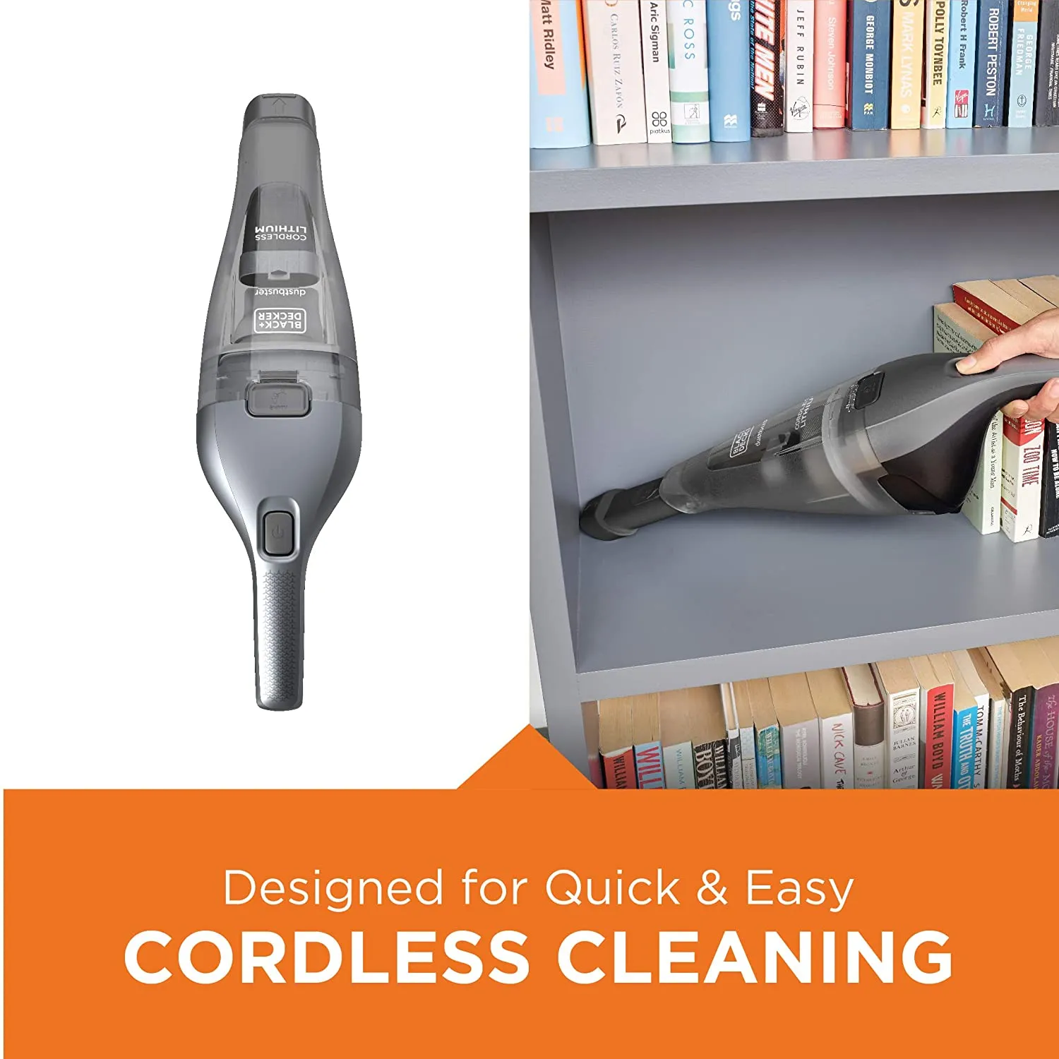 Black & Decker Quick Clean Dustbuster Handheld Cordless Vacuum