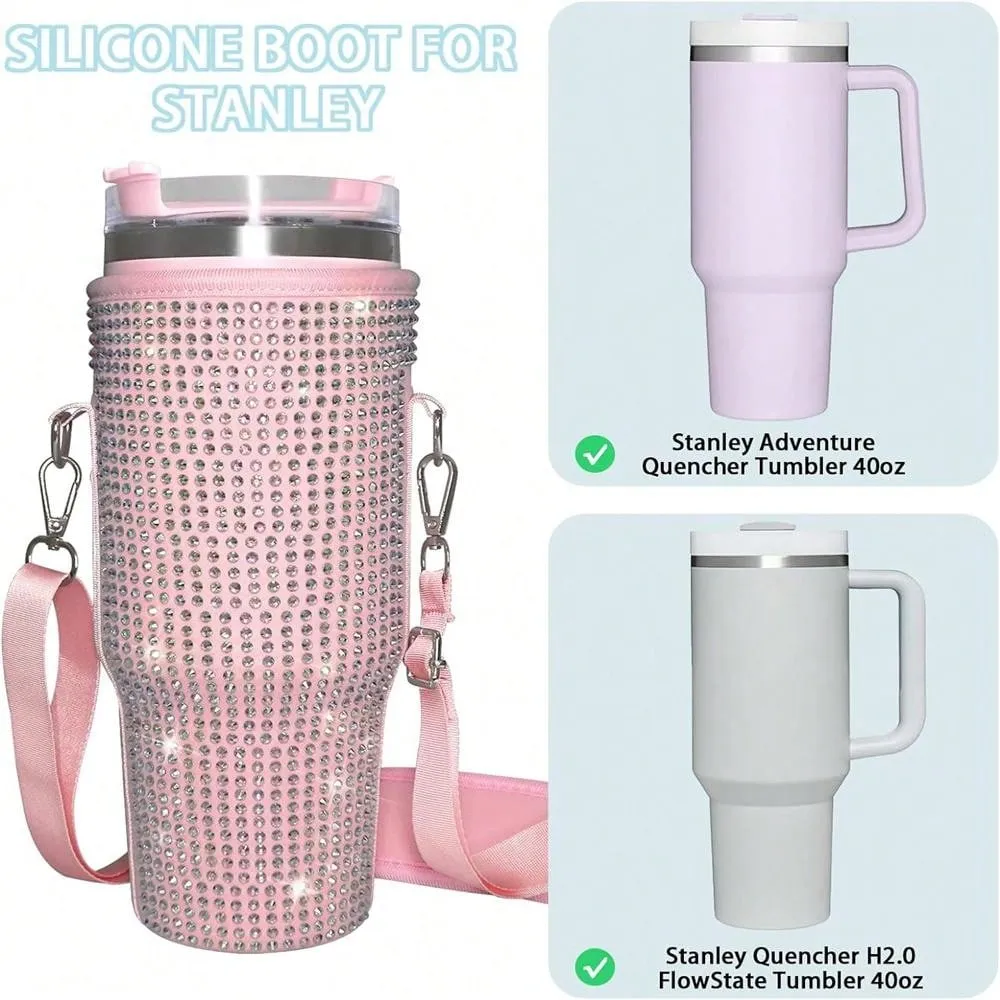 Bling Water Bottle Carrier Bag