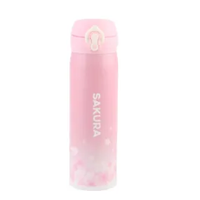 Blooming Night Collection Insulated Bottle with Auto Flip Lid (450mL)(Pink)