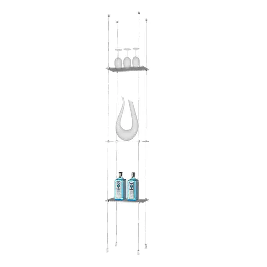 Blue Grouse Float Glass Shelving Unit