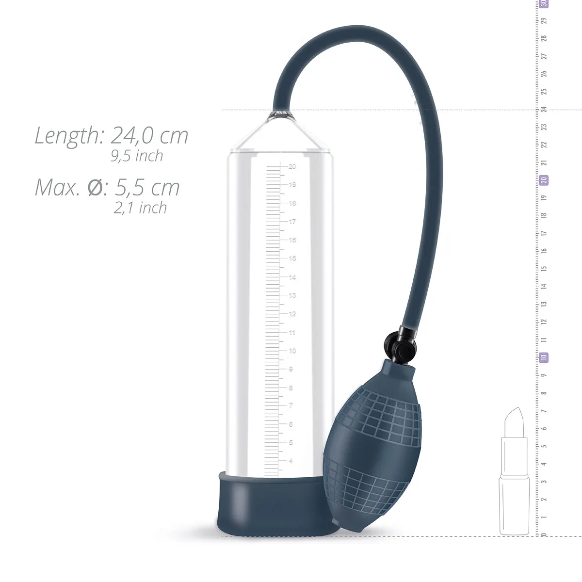 Boners Penis Pump No. 1 Clear Grey