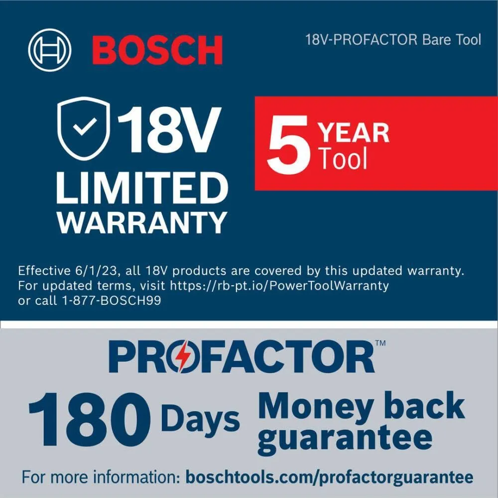 Bosch GWS18V-13PN PROFACTOR 18V 5 – 6 In. Angle Grinder with Paddle Switch (Bare Tool)