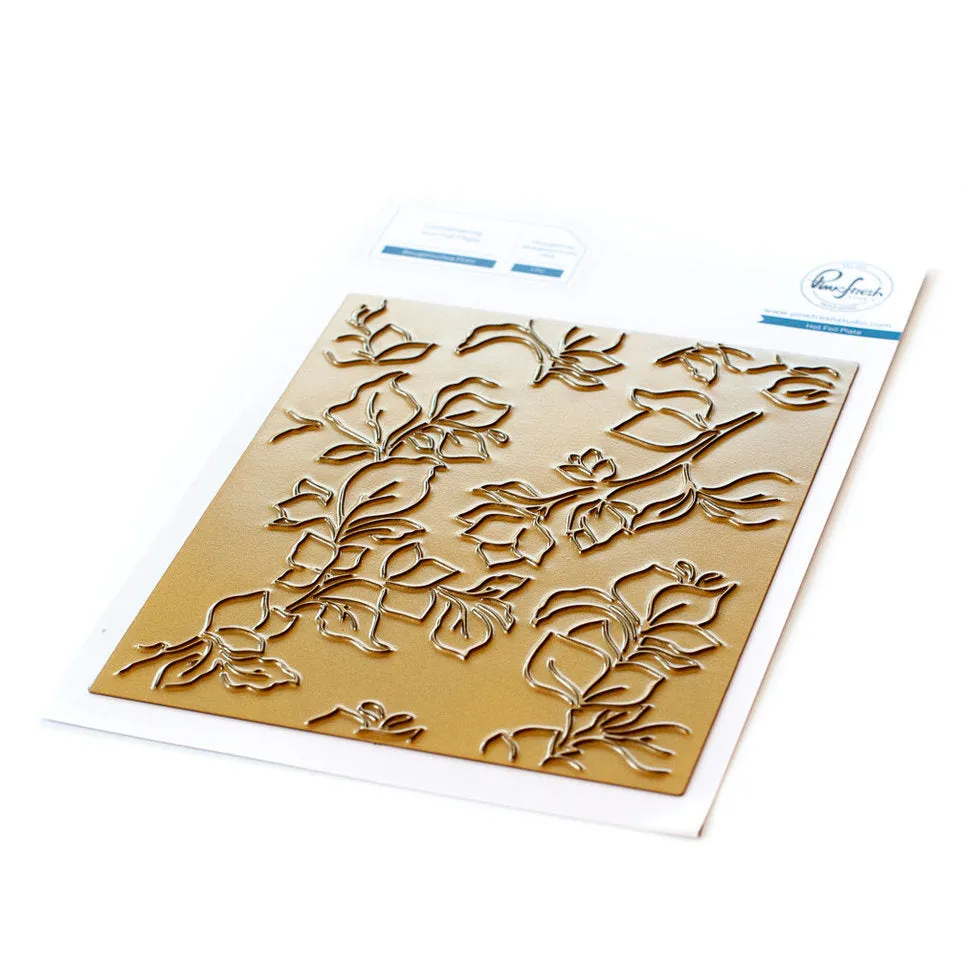 Bougainvillea Print hot foil plate