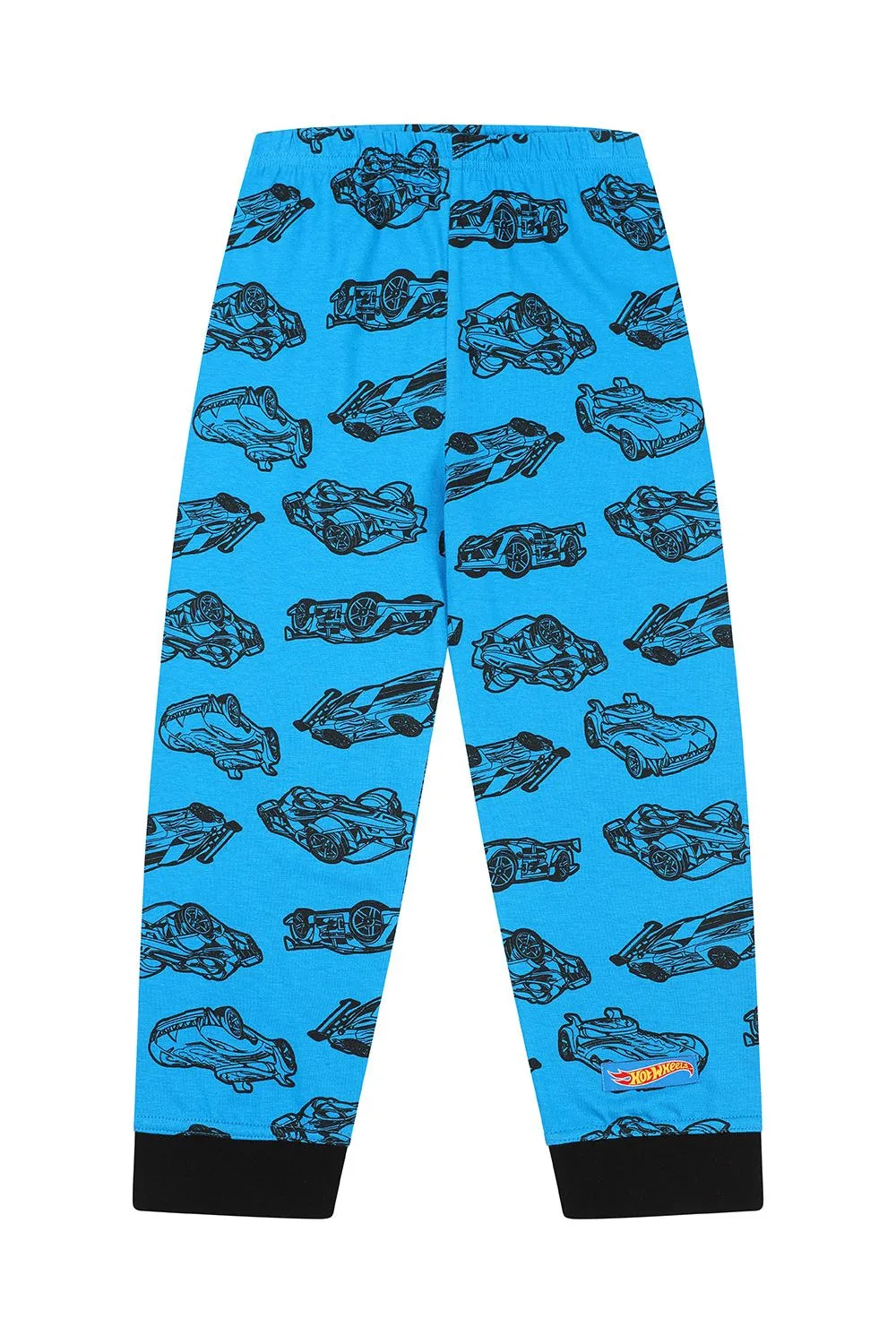 Boys Hot Wheels Cars Long Blue Pyjamas