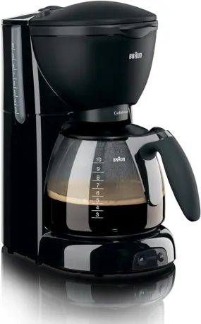 Braun KF560 Cafe House Pure Aroma Coffee Maker, 1100 Watt - Black