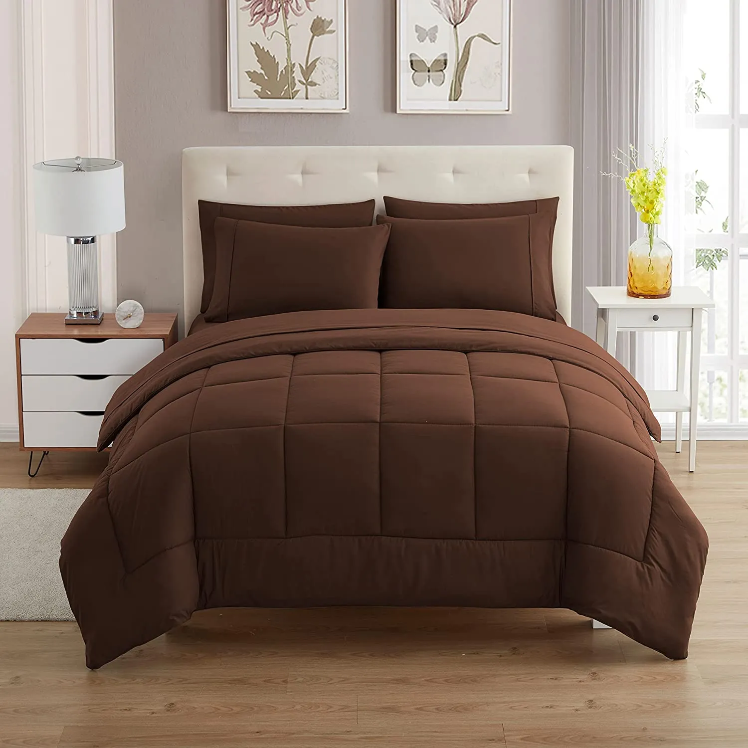 Brown Study Bed Set