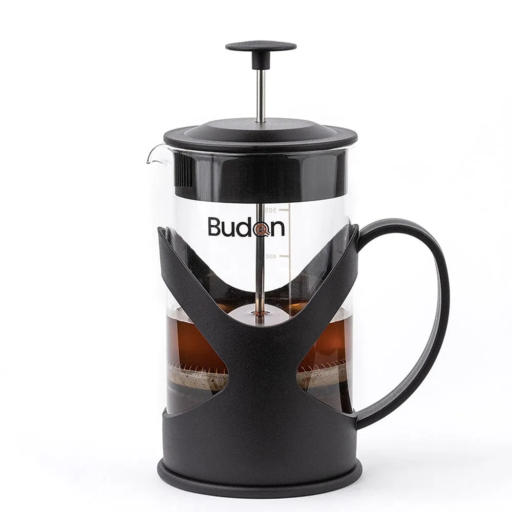 Budan French Press Coffee Maker Glass - 600 ml