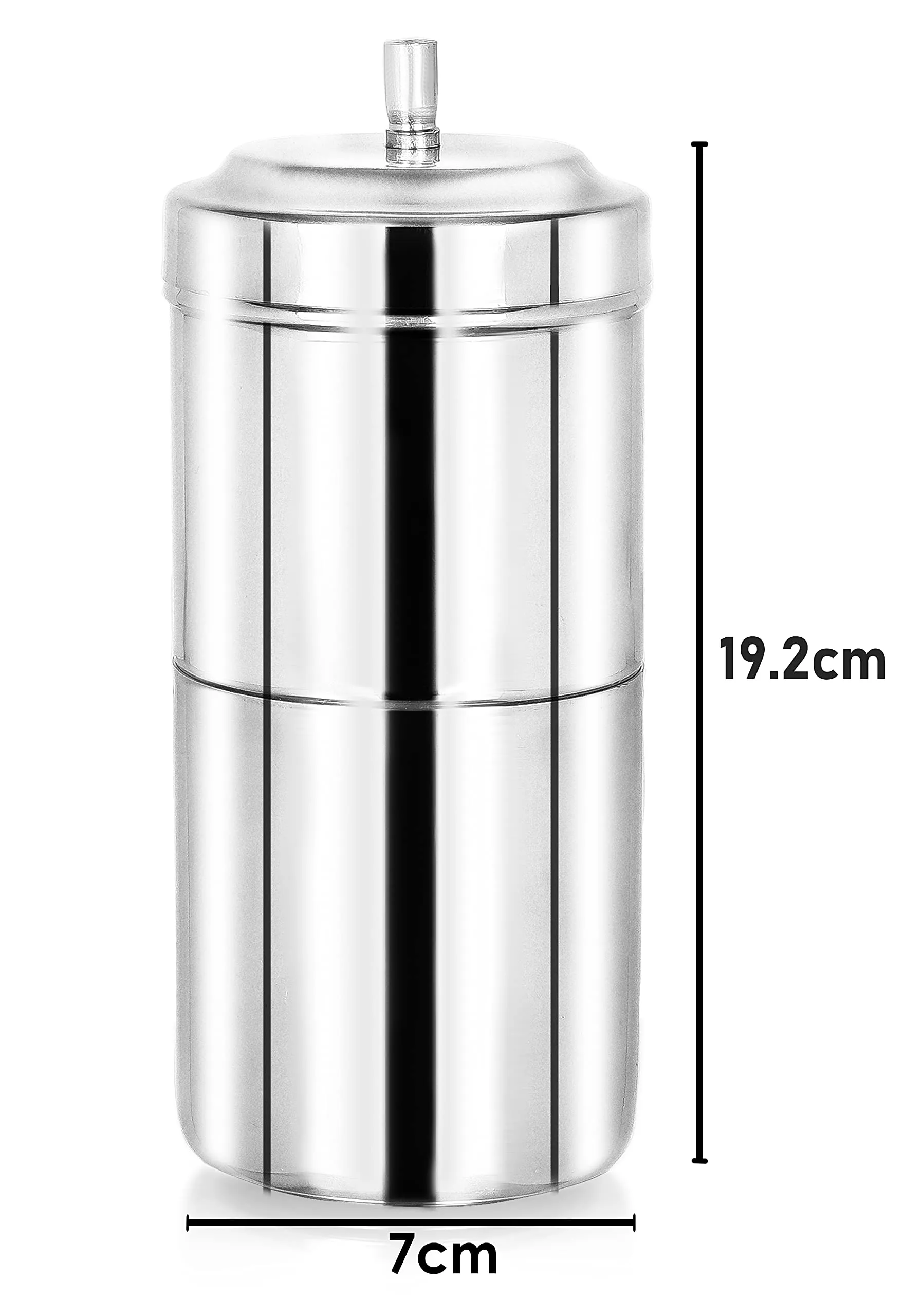 BURRDOFF Stainless Steel Coffee Maker (325ml) Filter Coffee Maker | Coffee Filter for Home Stainless Steel |Coffee Filter Stainless Steel, Filter Coffee Maker for Home