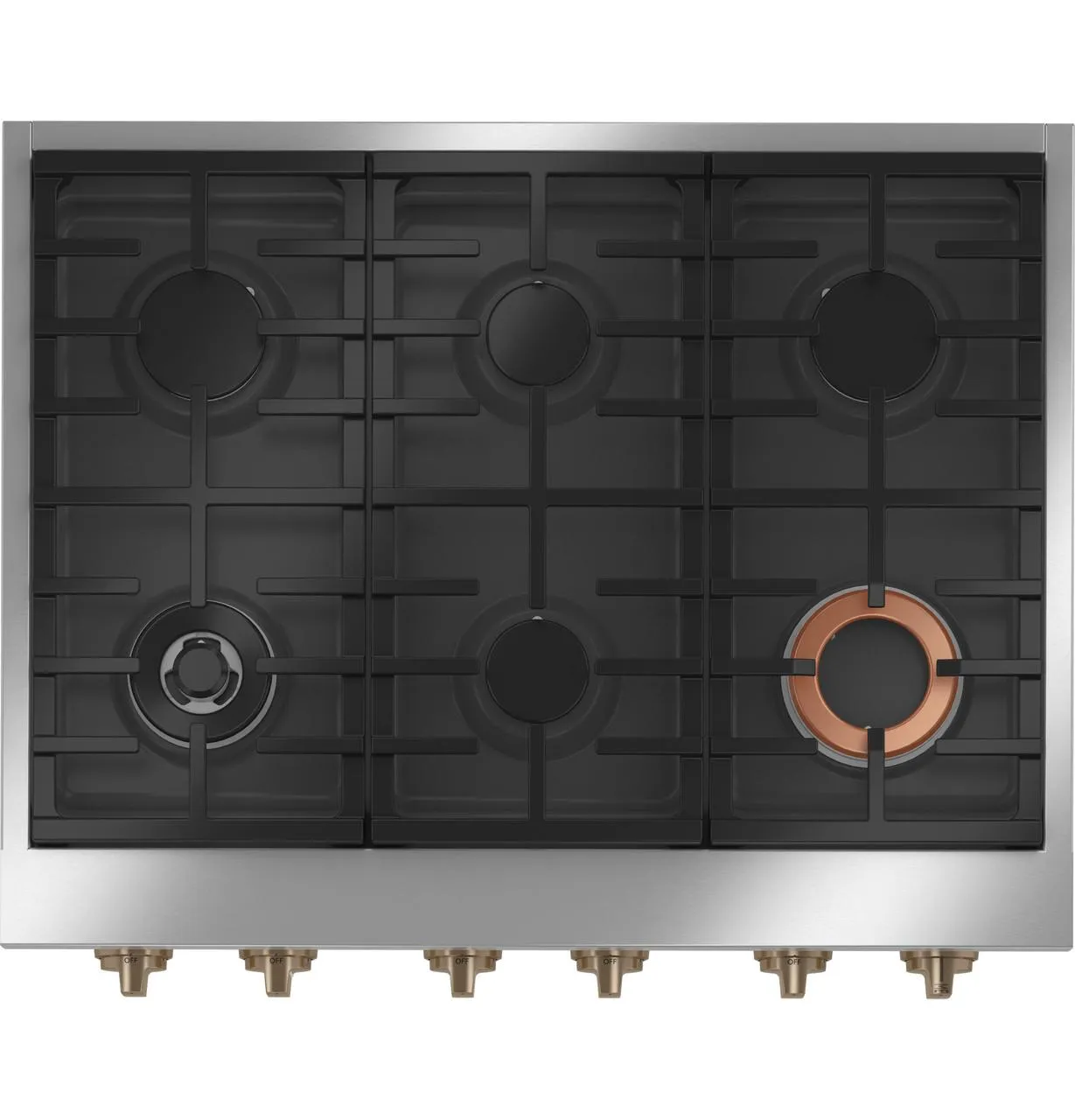 Cafe CGU366P4TW2 Caf(eback)™ 36" Commercial-Style Gas Rangetop with 6 Burners (Natural Gas)