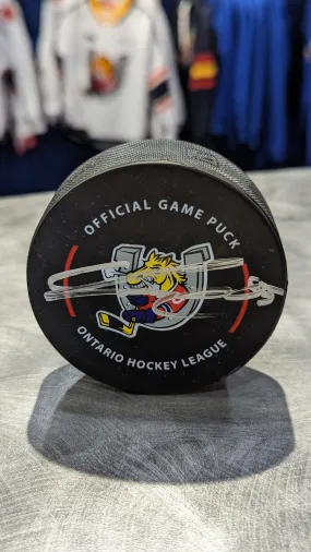 Carter Lowe Autographed Puck